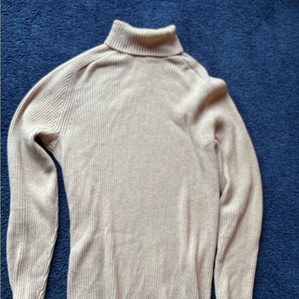 H&M Light Brown Ribbed Sweater